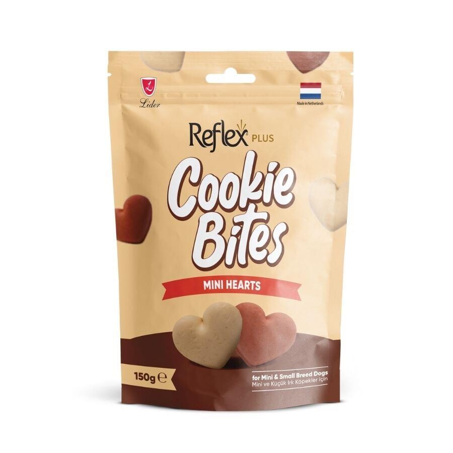 Reflex Plus Cookie Bites Mini Hearts Küçük Irk Yetişkin Köpek Ödül Maması 150 GR | SRC: Barcode: 8698995035712